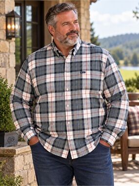 Barbour Laggon 3XL Bleached Pine Tartan 100% Cotton Shirt NWT